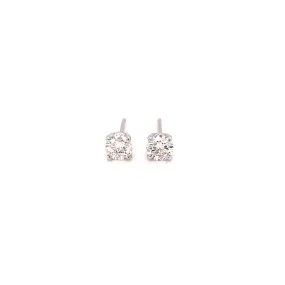 0.61ct G SI-2 Diamond 4-Prong Studs