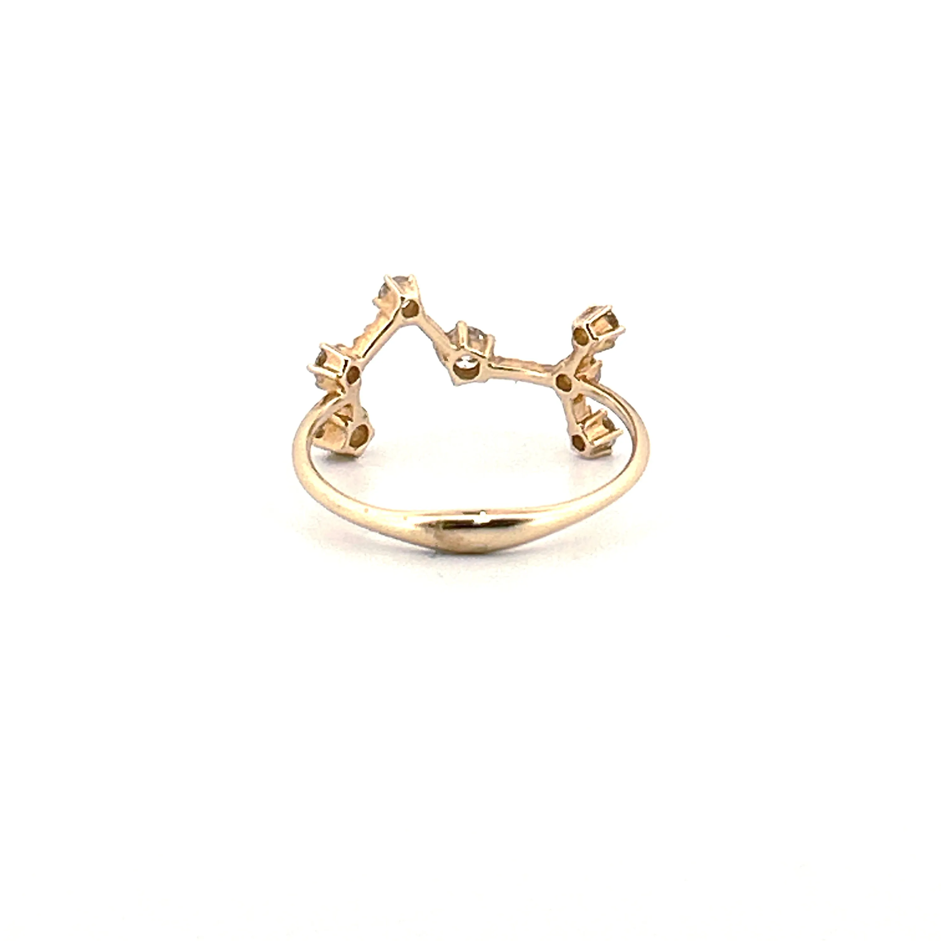 14K Gold Horoscope Diamond Bands