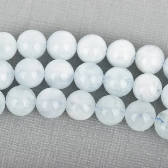 4mm Light BLUE AQUAMARINE Round Beads, Natural Gemstone, strand, gaq0012