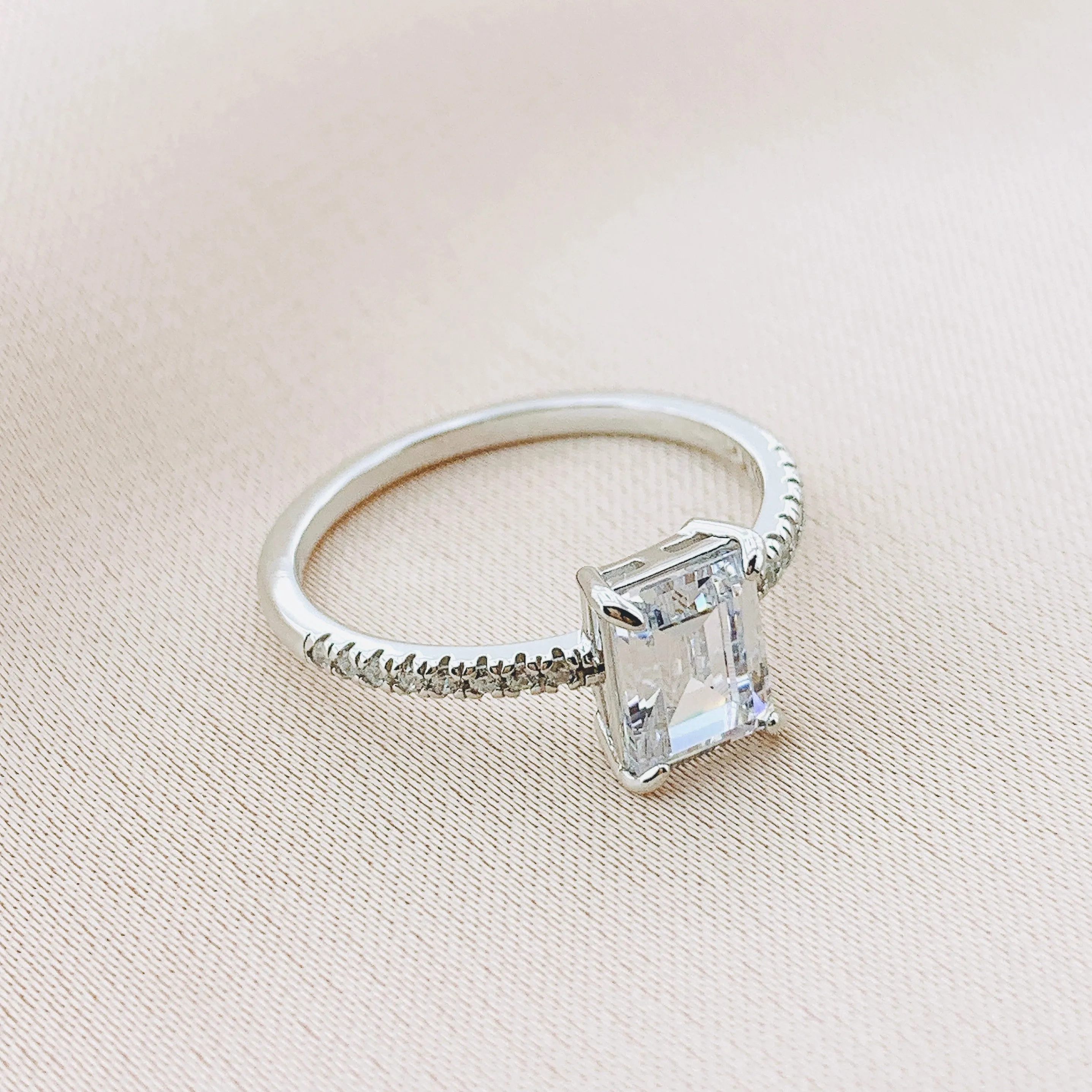 925 Silver CZ Ring