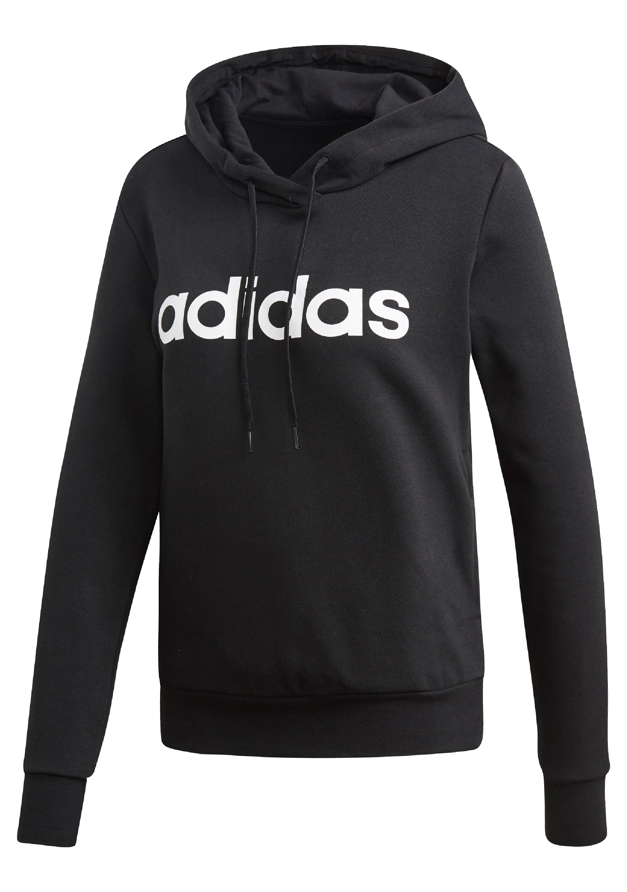 Adidas Womens Essentials Linear Cotton Hoodie Full Length <br> DP2364