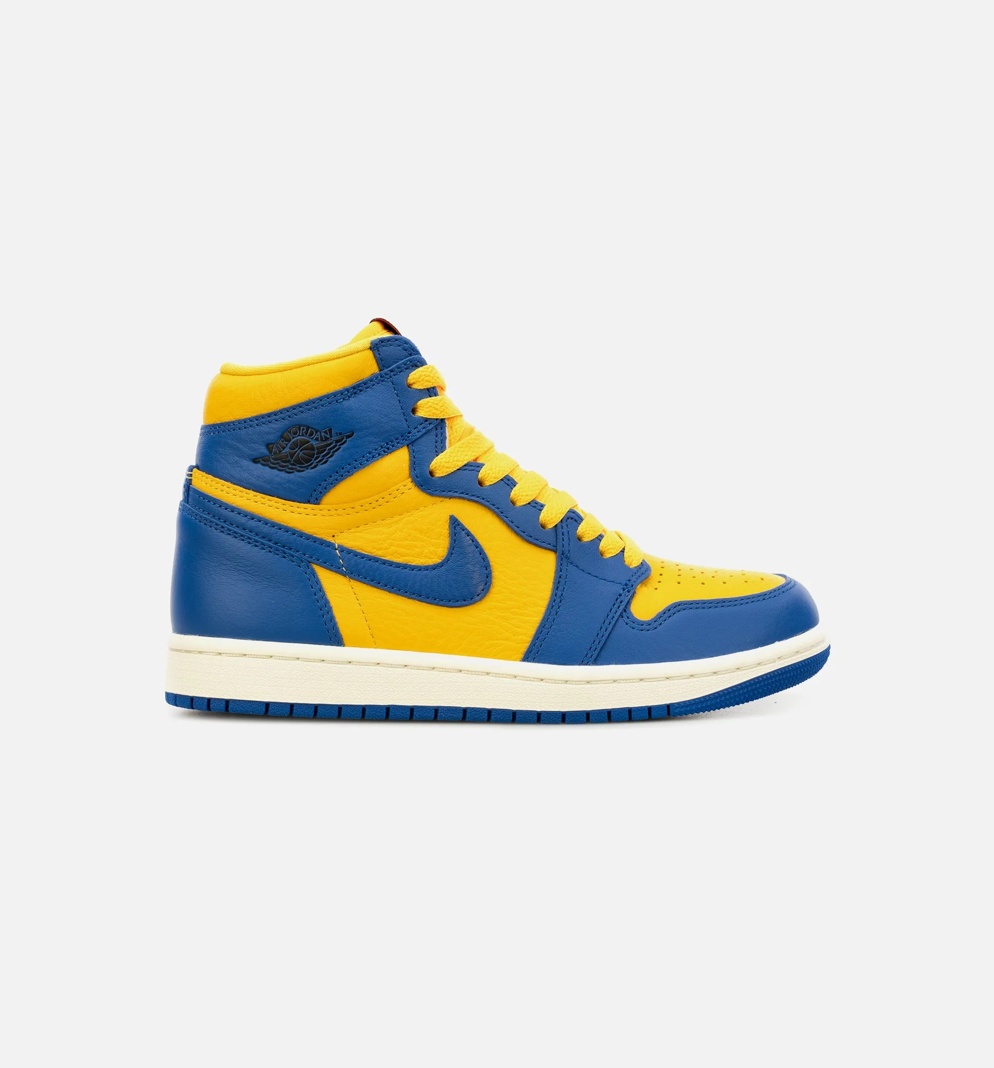 Air Jordan 1 High OG Reverse Laney Womens Lifestyle Shoe - Yellow/Blue