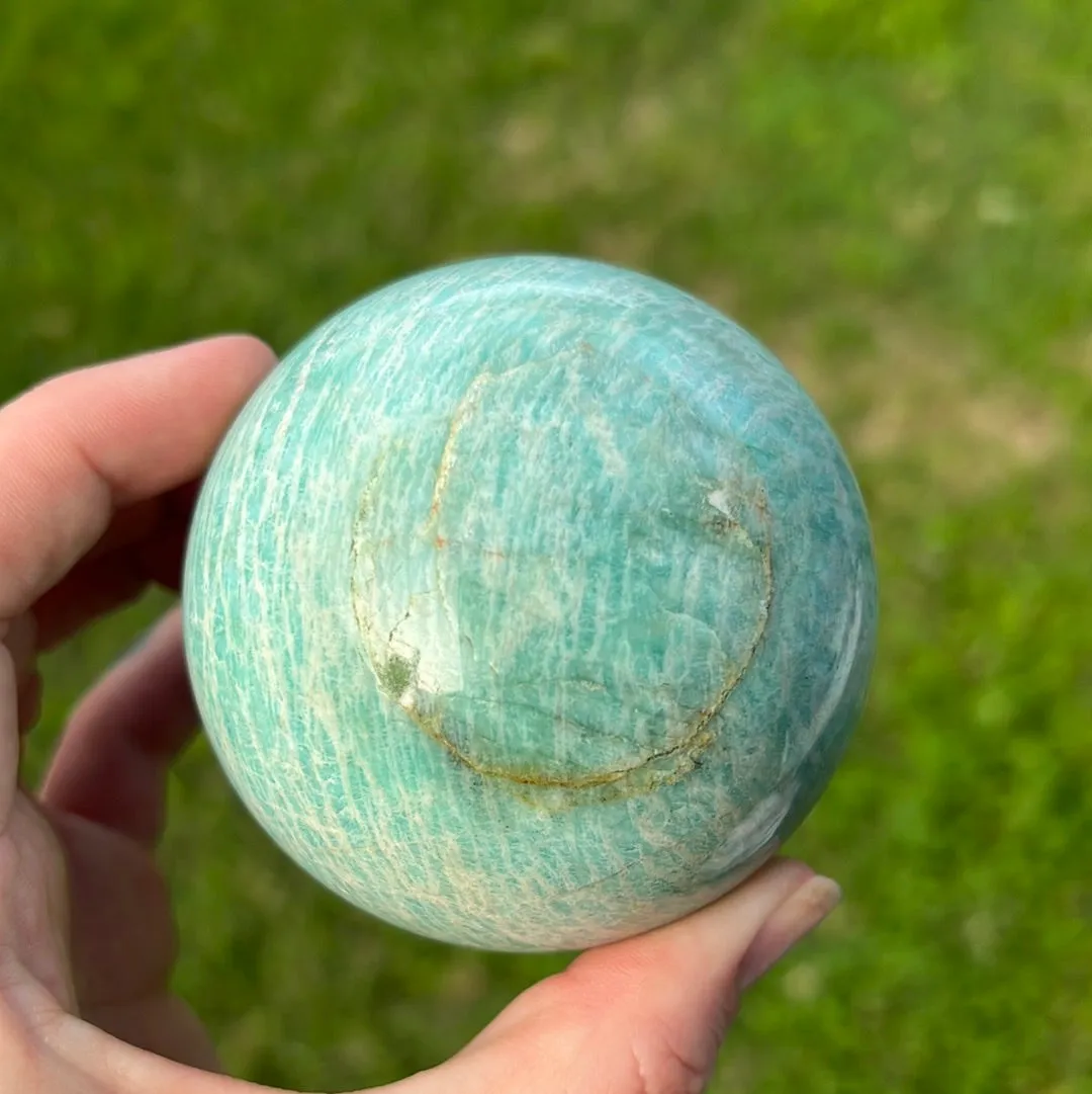 Amazonite Sphere for Communication