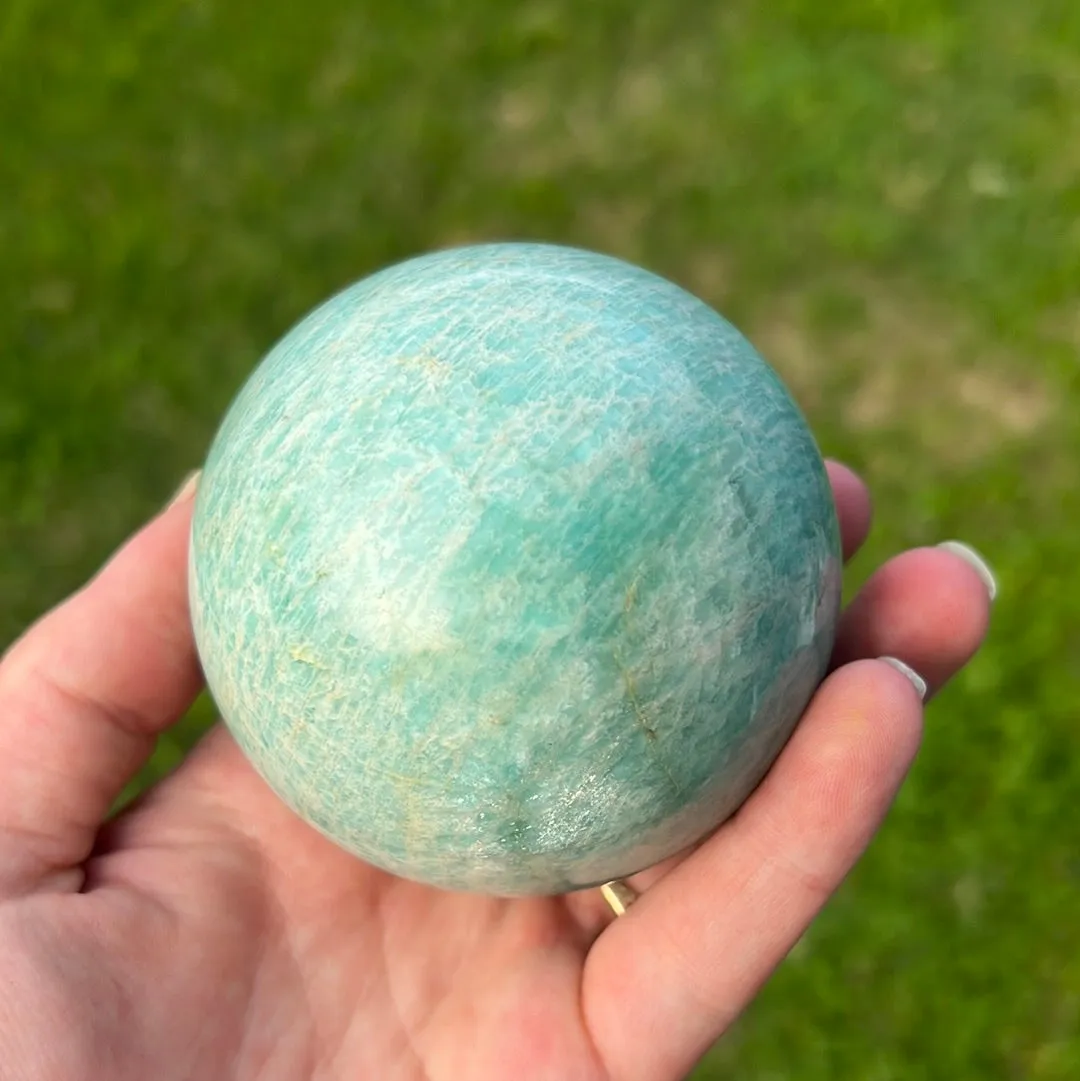 Amazonite Sphere for Communication