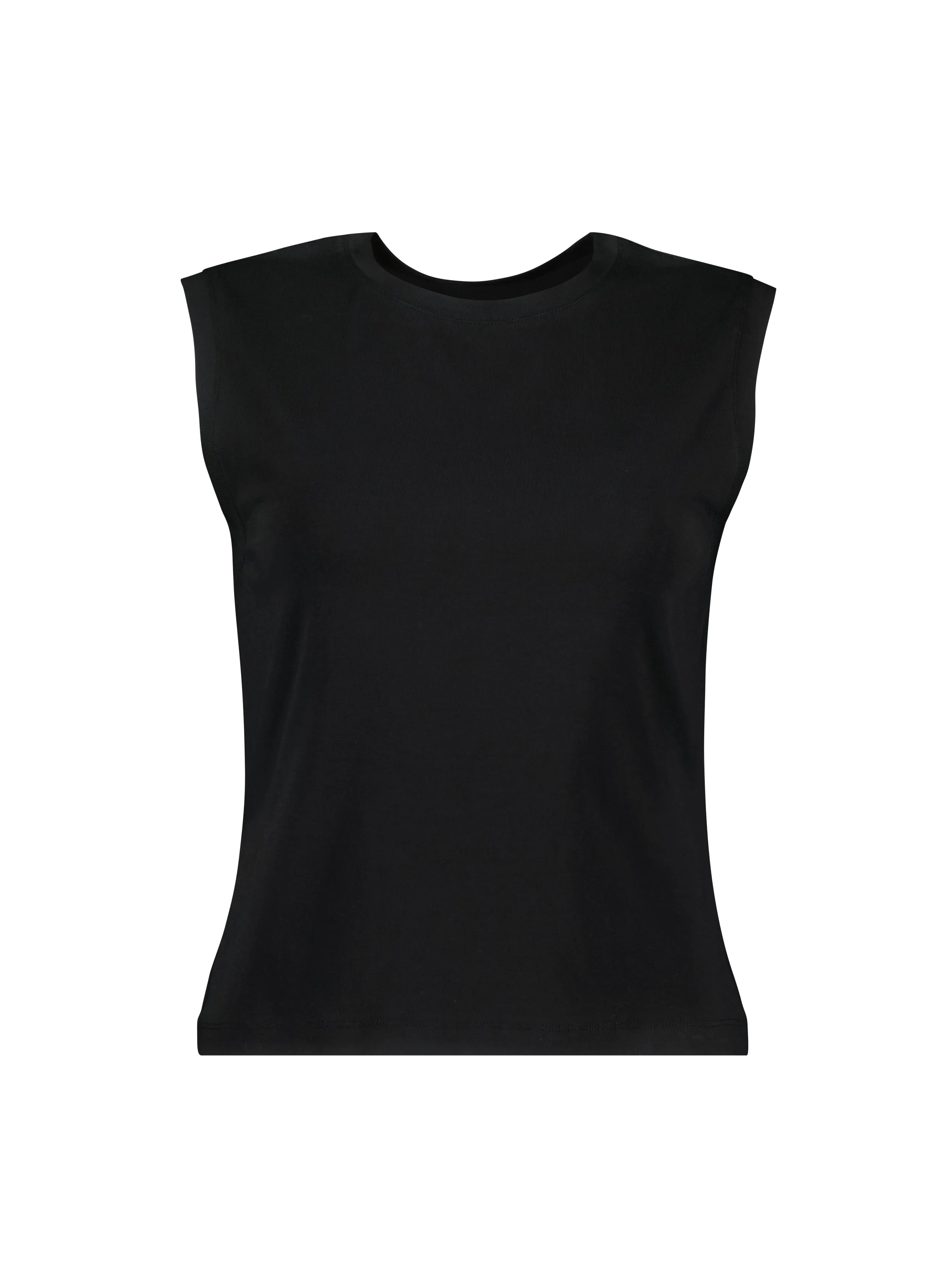 Amber Organic Cotton Top | Caviar Black