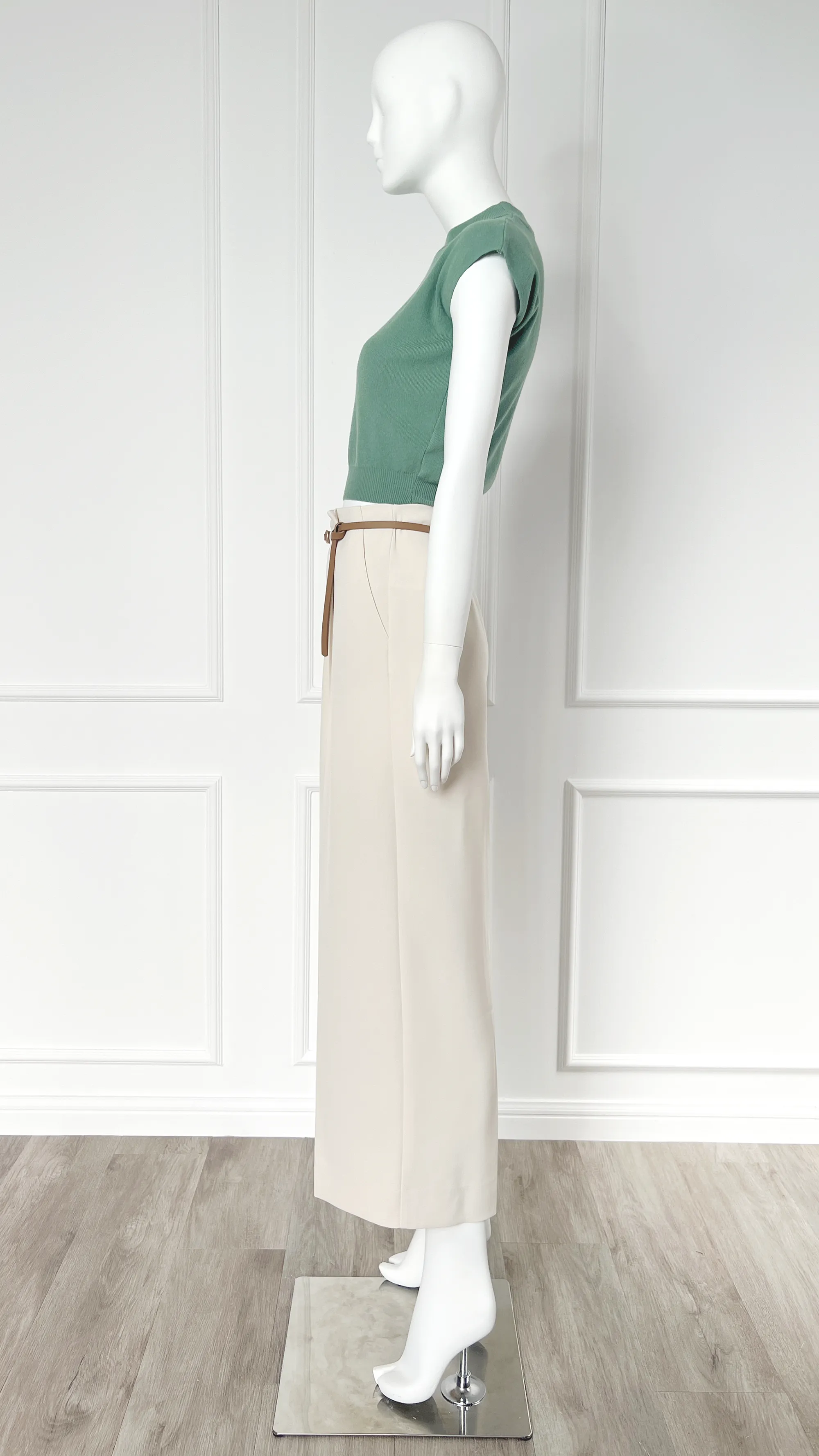 Amelia Belted Paper Bag Waist Palazzo