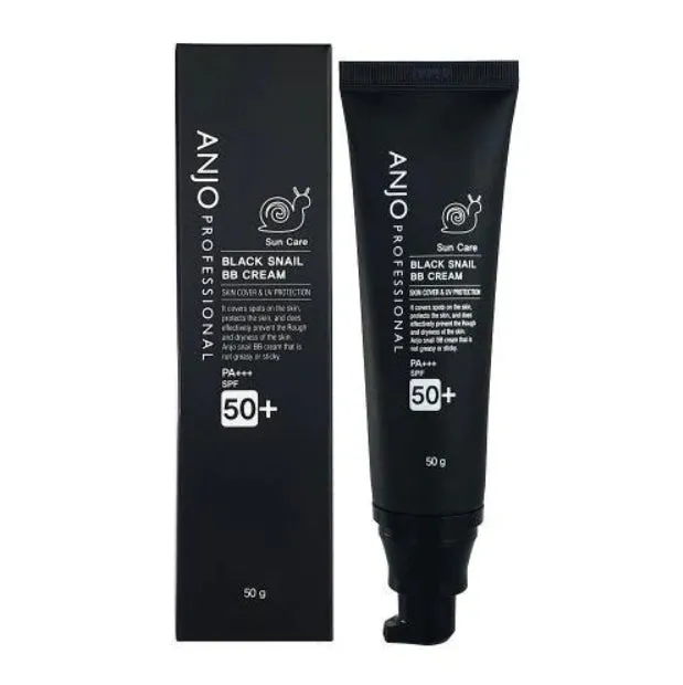 ANJO Snail Black BB Cream 50g Skin Cover SPF50 PA    UV Protection Face Makeup Base Beauty Cosmetics