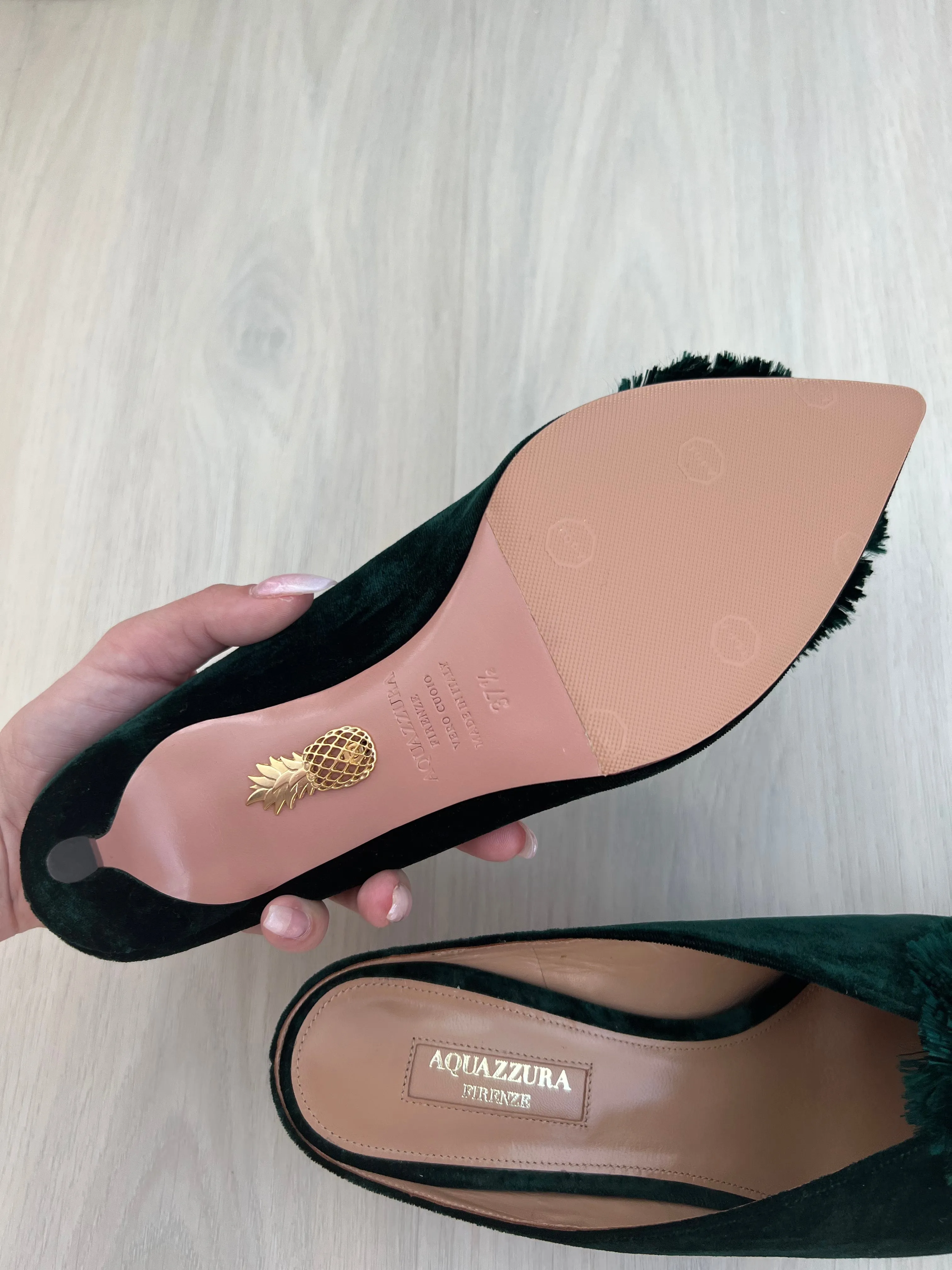 Aquazzura Powder Puff Mules