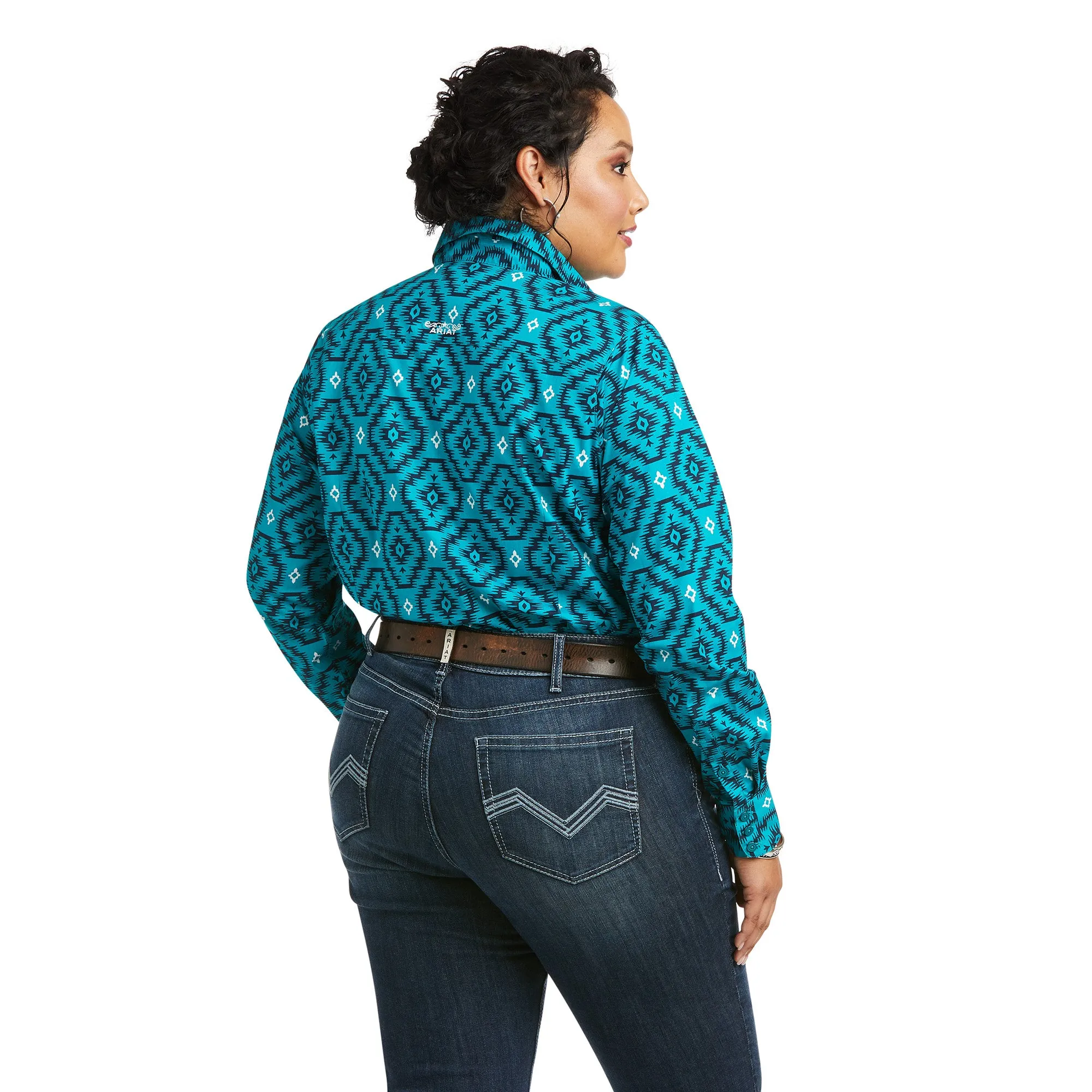 Ariat Womens Lake Blue Kirby Stretch Shirt