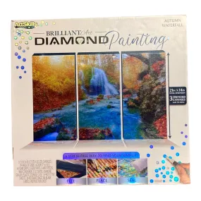 ArtSkills Brilliant Art Diamond Painting Kits, Autumn Waterfall