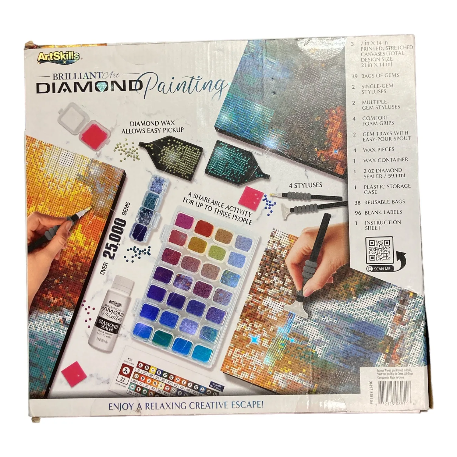 ArtSkills Brilliant Art Diamond Painting Kits, Autumn Waterfall