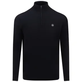 Autumn Crest Quarter Zip Knit Black - 2024