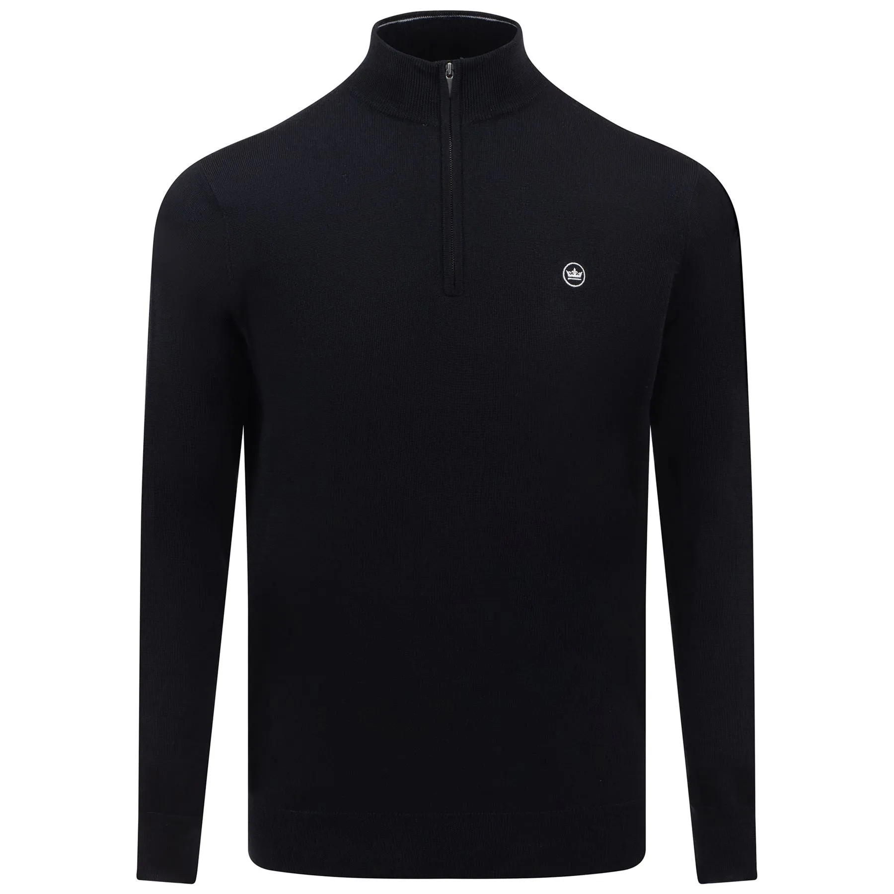 Autumn Crest Quarter Zip Knit Black - 2024