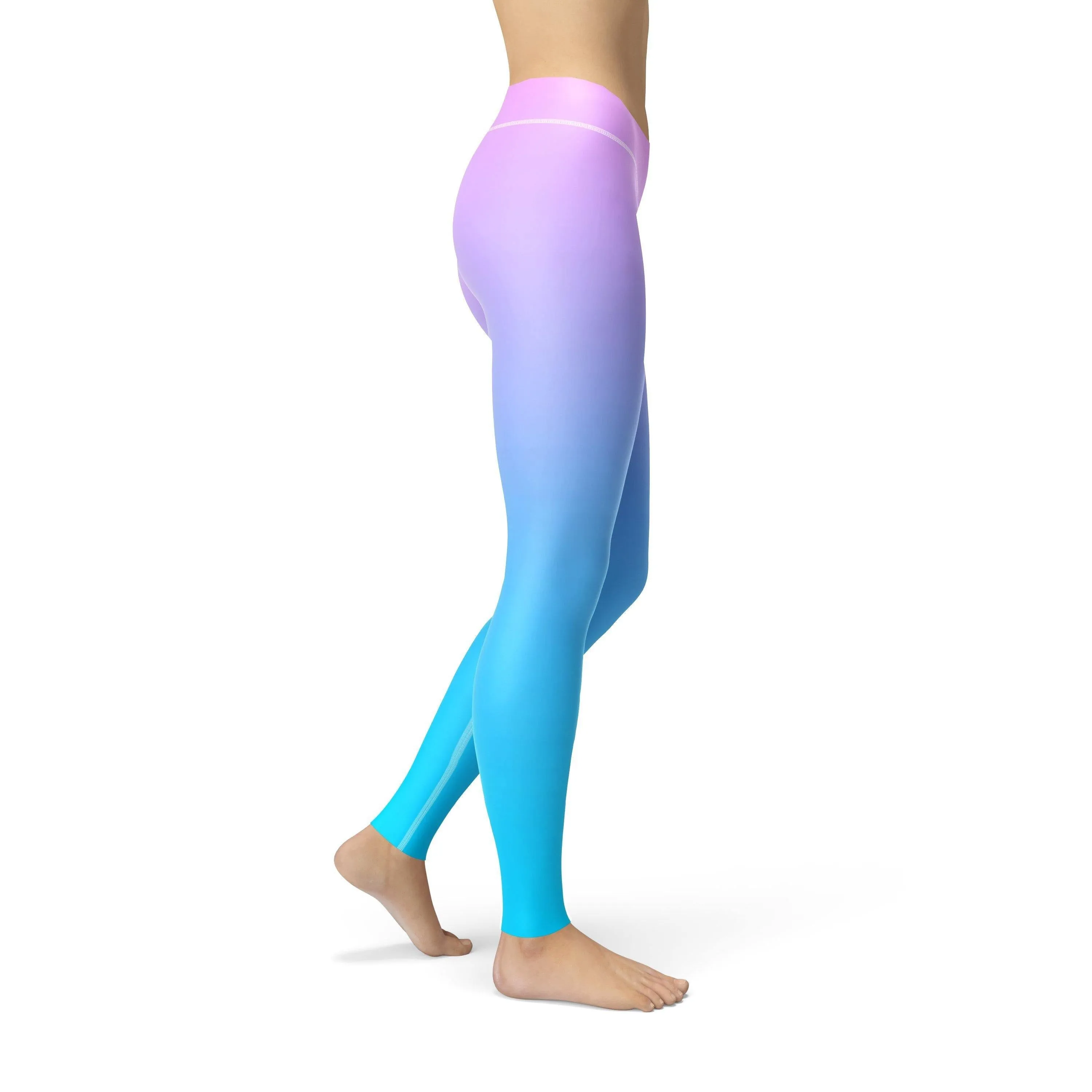 Avery Pink Blue Ombre Leggings