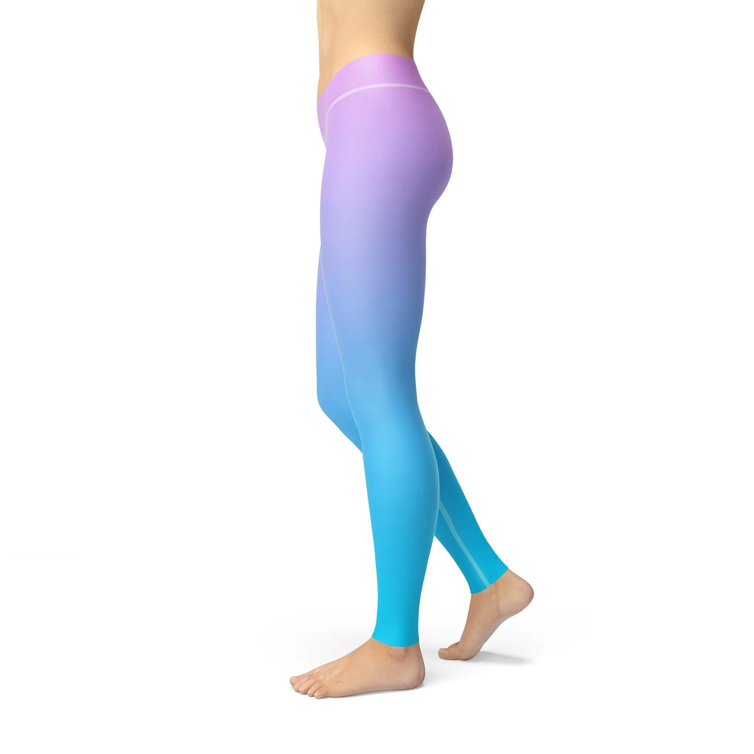 Avery Pink Blue Ombre Leggings