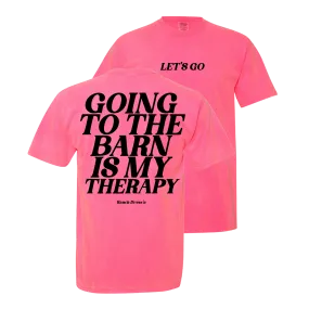 BARN THERAPY - NEON PINK TEE