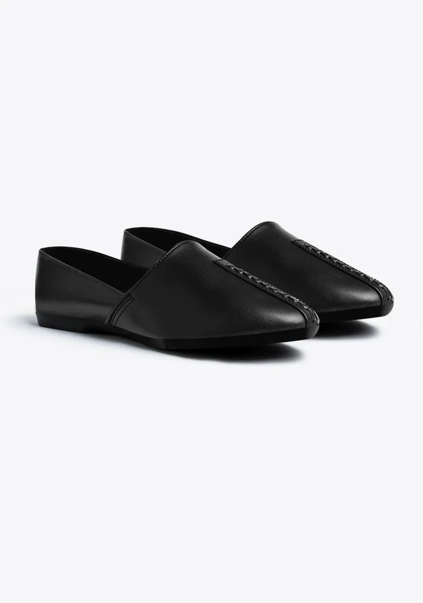 Basic Leather Caviar Cut Shoes