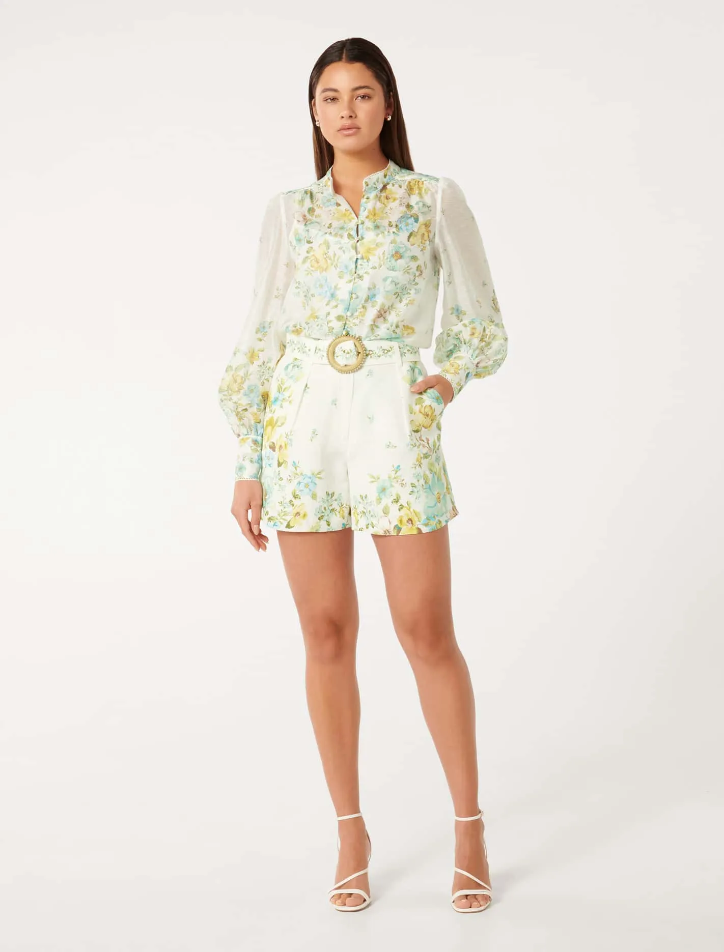 Bettina Floral Placement Blouse