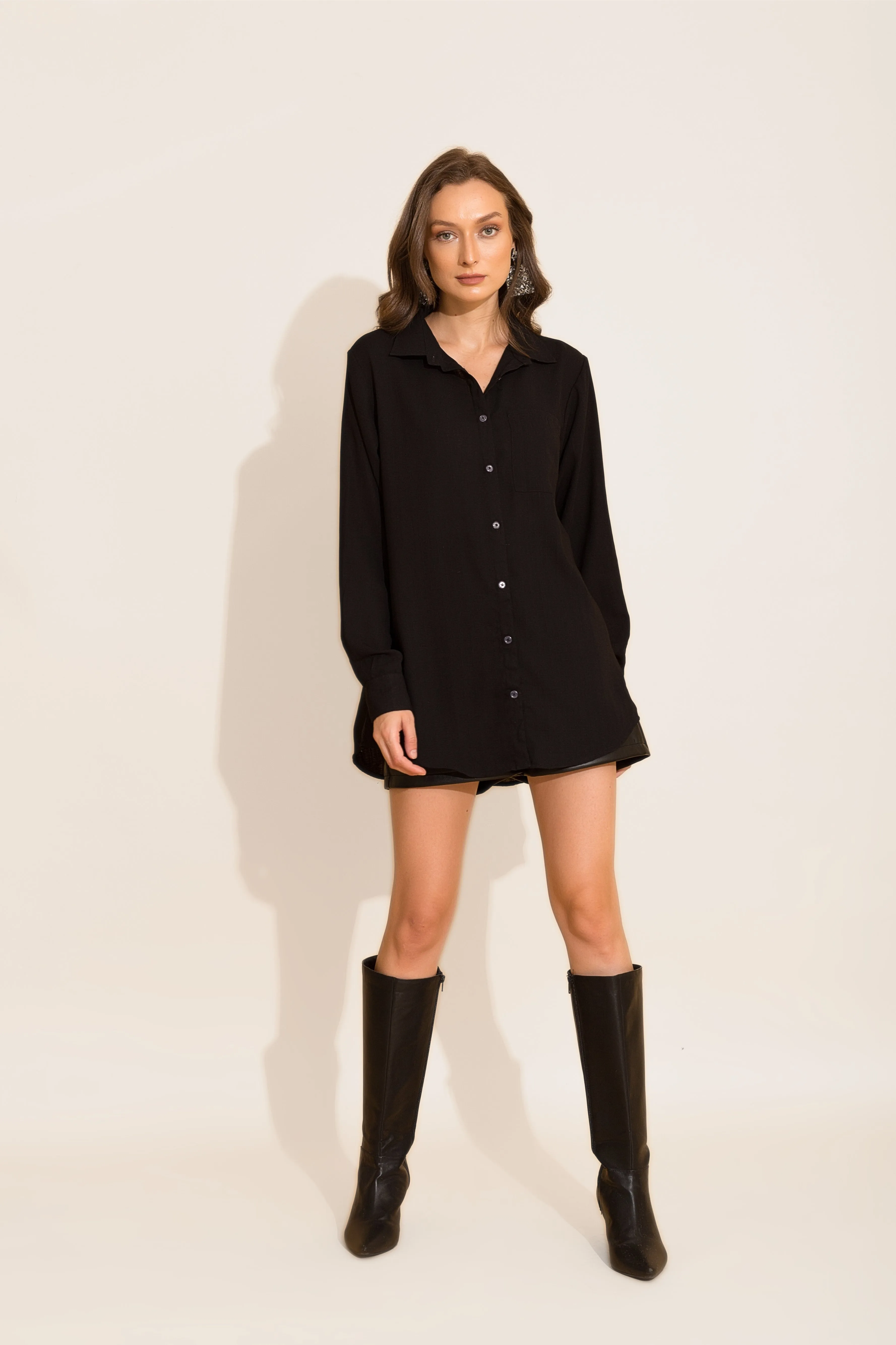 Black Oversized Shirt