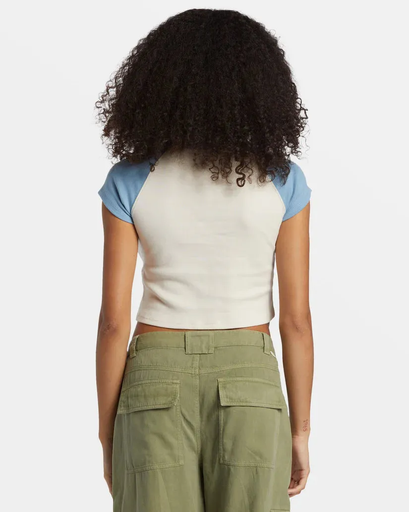 Blissed Cropped Raglan Tee