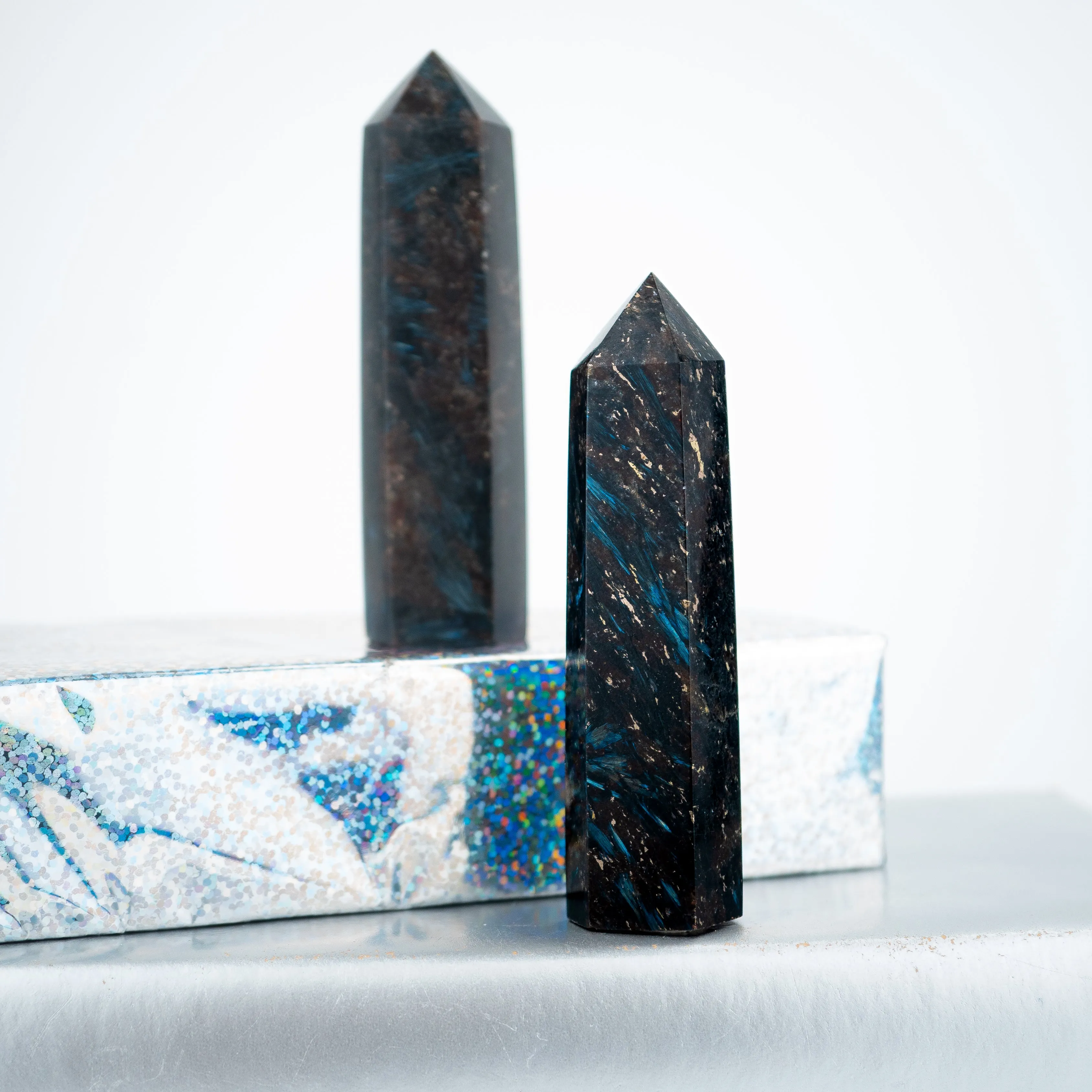 Blue Astrophyllite Point