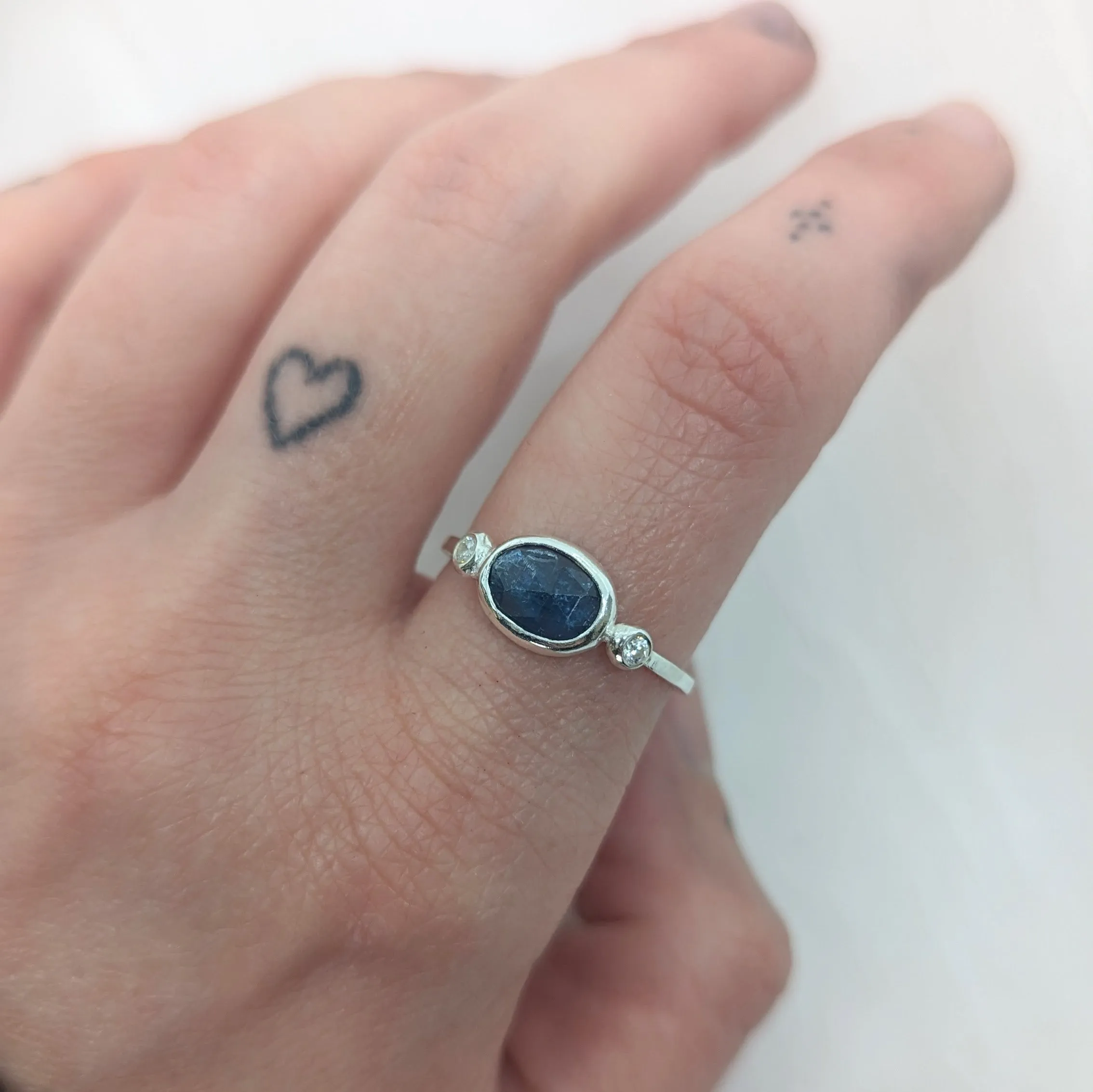 Blue Kyanite Candy Ring