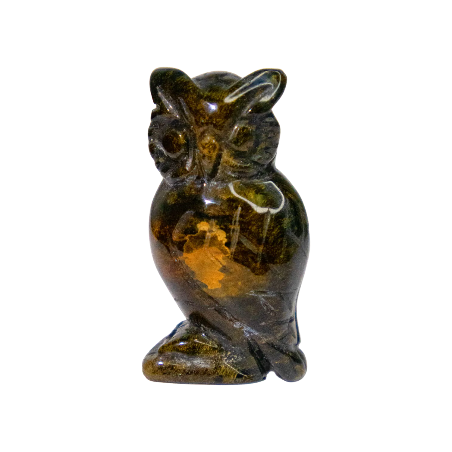 Blue Tiger's Eye Owl