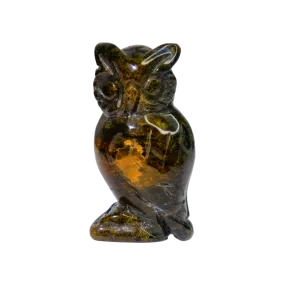 Blue Tiger's Eye Owl