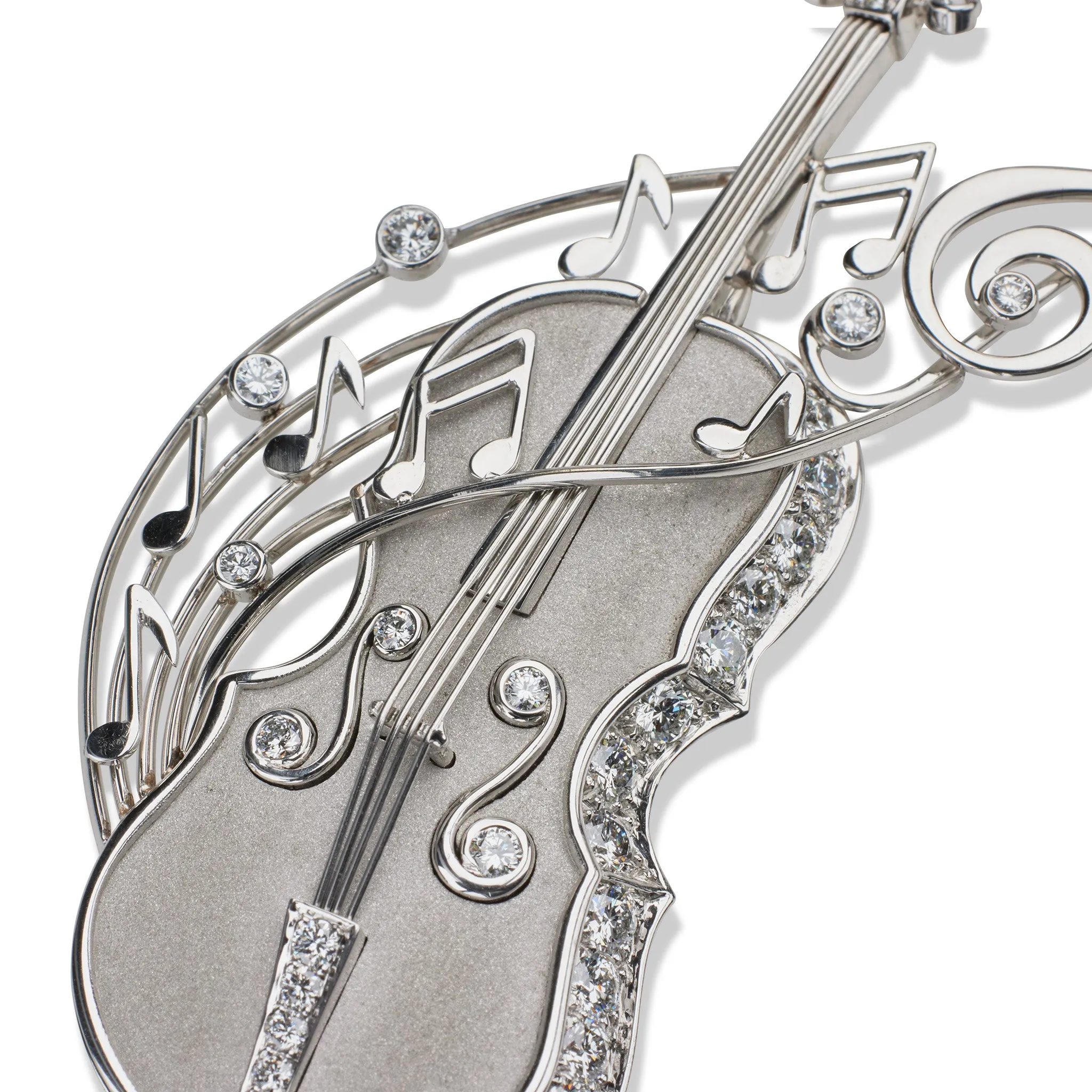 Boucheron Paris Diamond Cello Brooch