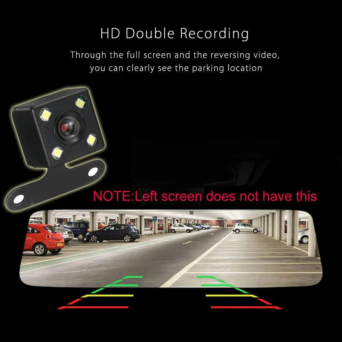 Car DVR Camera 4.3 inch Full HD 1080P Auto Data Recorder Rearview Mirror Dash Digital Video Recorder Dual Lens Camcorder