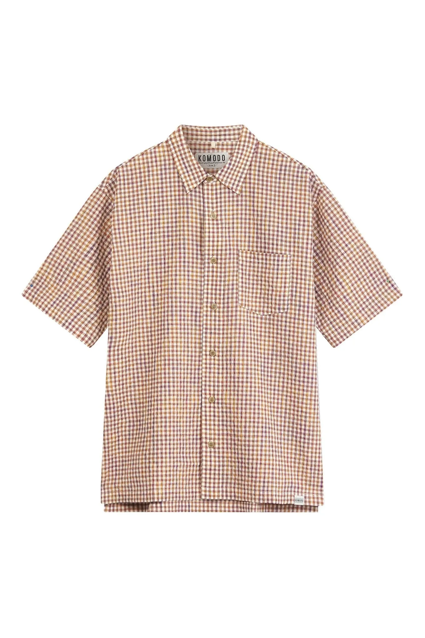 Caspar Men's Organic Cotton Shirt | Check