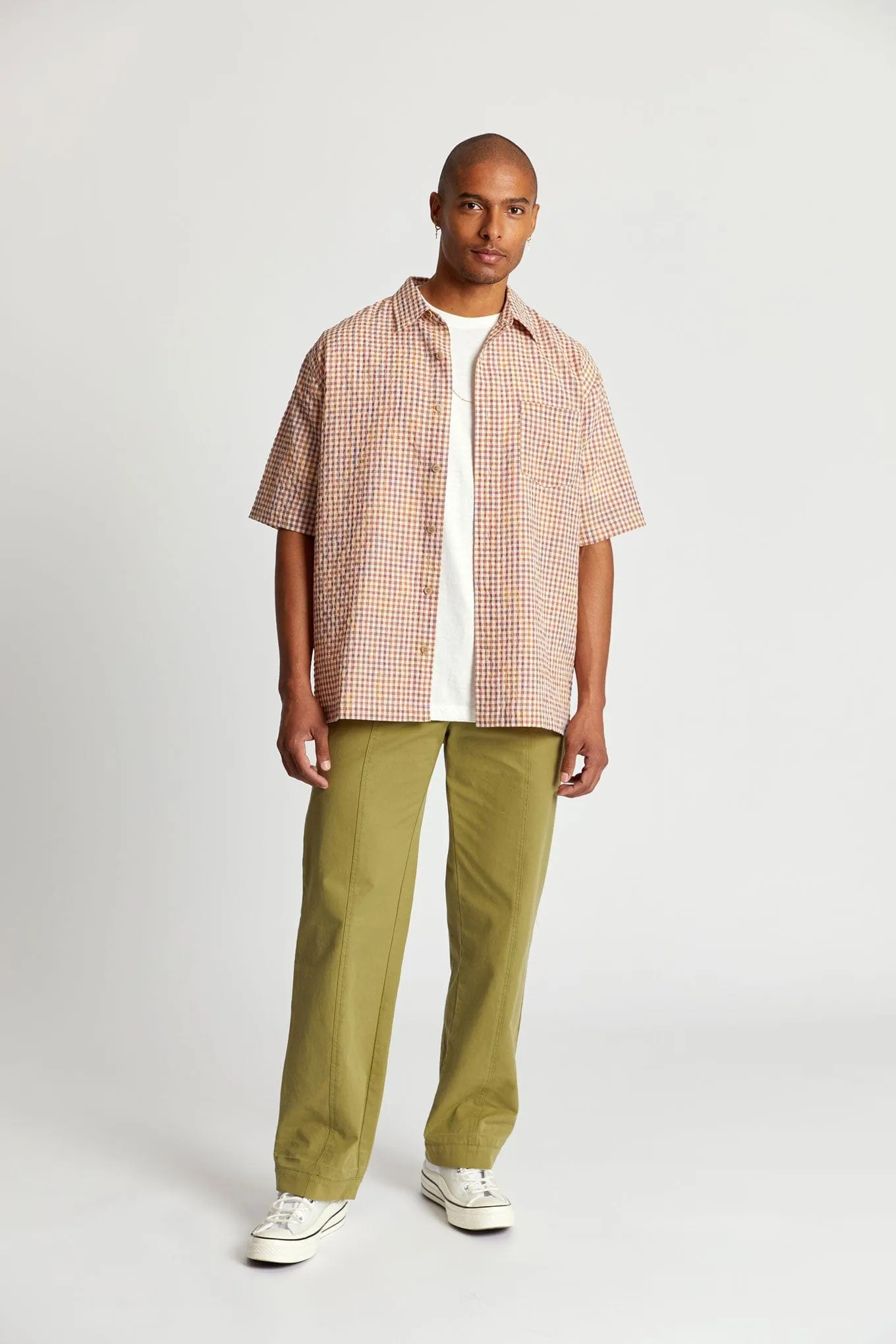 Caspar Men's Organic Cotton Shirt | Check