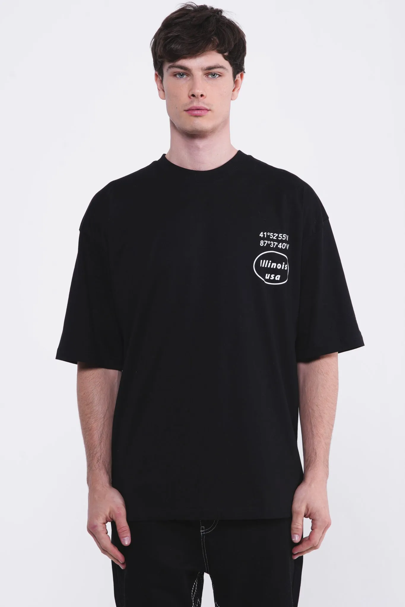 Chicago 1837 Oversized Tee Black