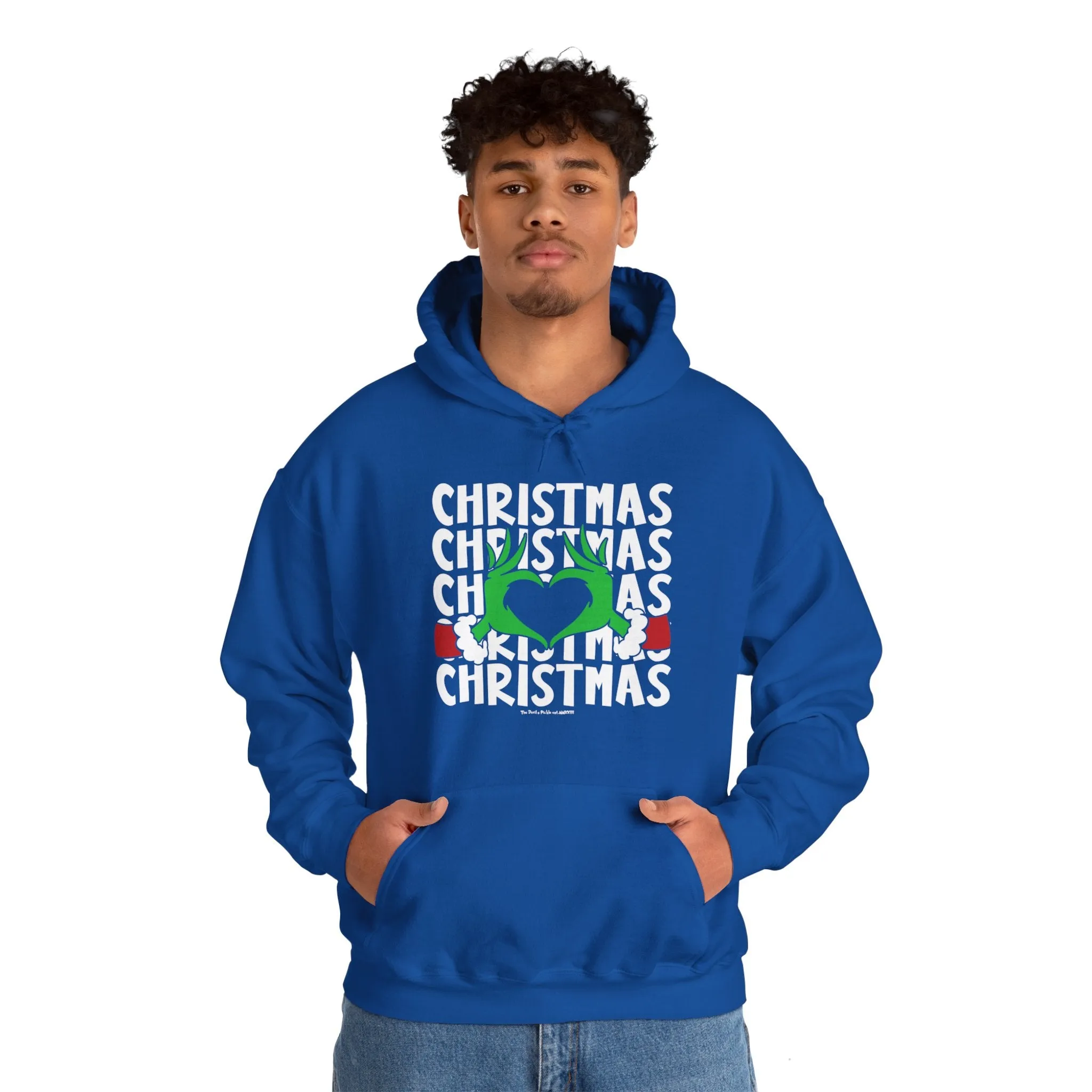 Christmas Heart Hooded Sweatshirt