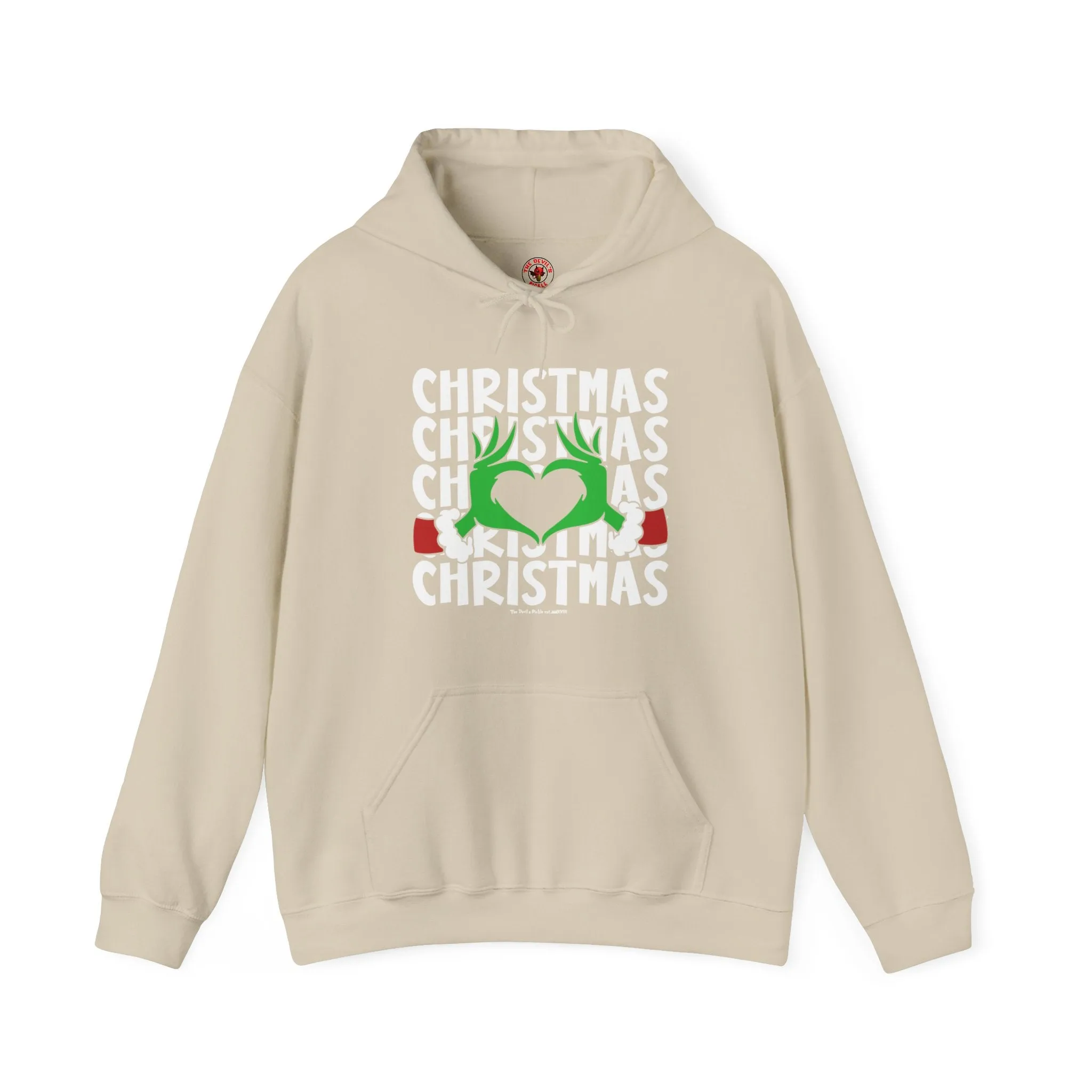 Christmas Heart Hooded Sweatshirt