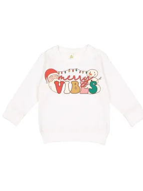 Christmas Vibes Kids Sweatshirt - White