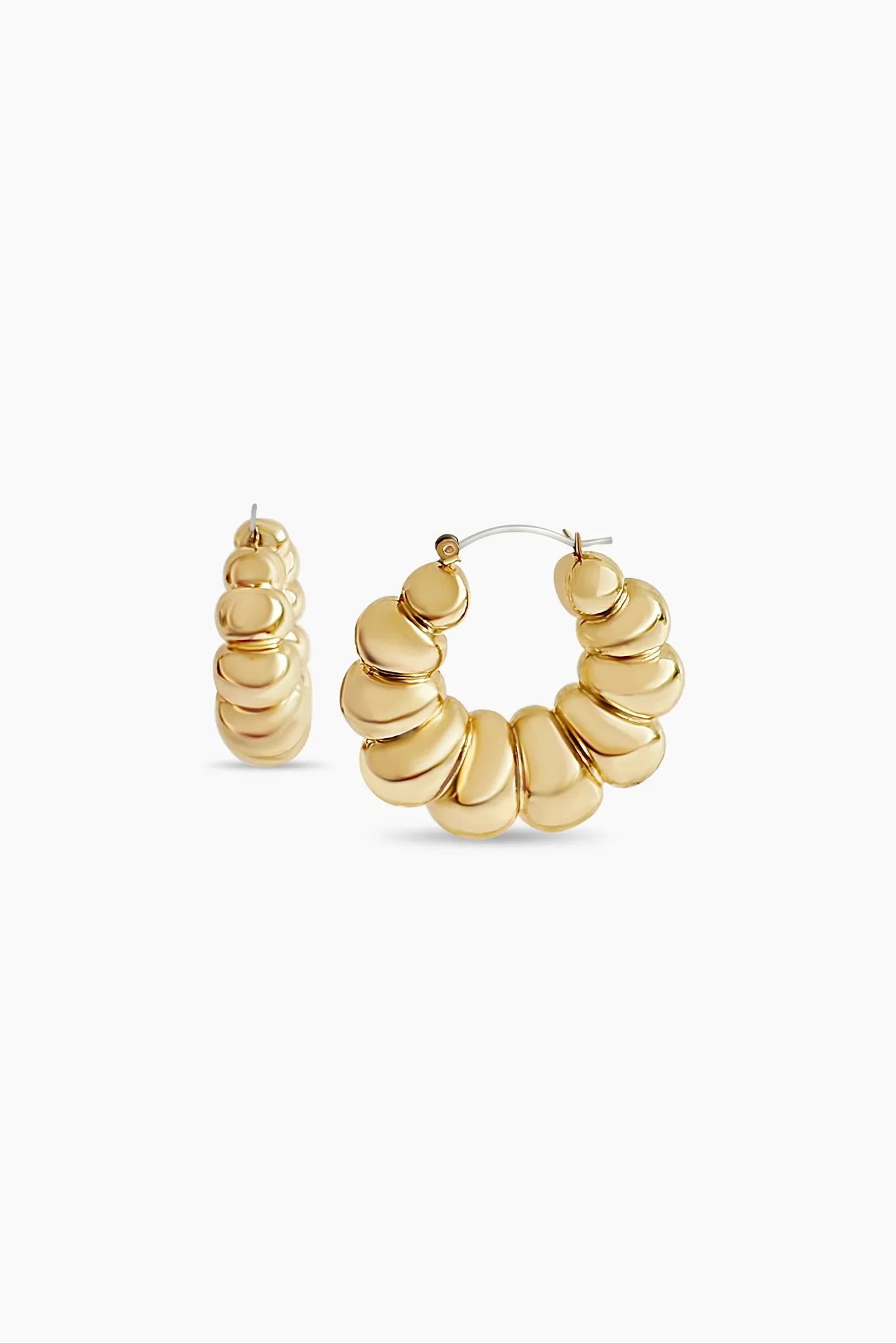 Chunky Croissant Puff Hoops