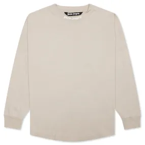 Classic Logo Over Tee L/S - Beige/White