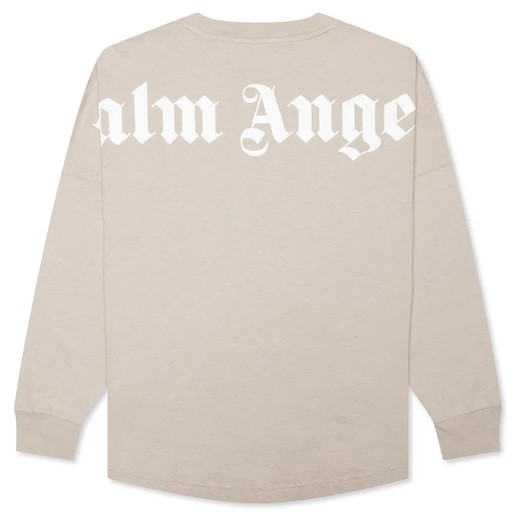 Classic Logo Over Tee L/S - Beige/White