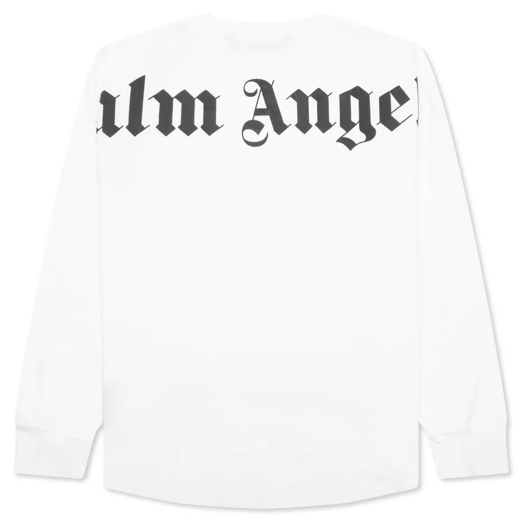 Classic Logo Over Tee L/S - White/Black