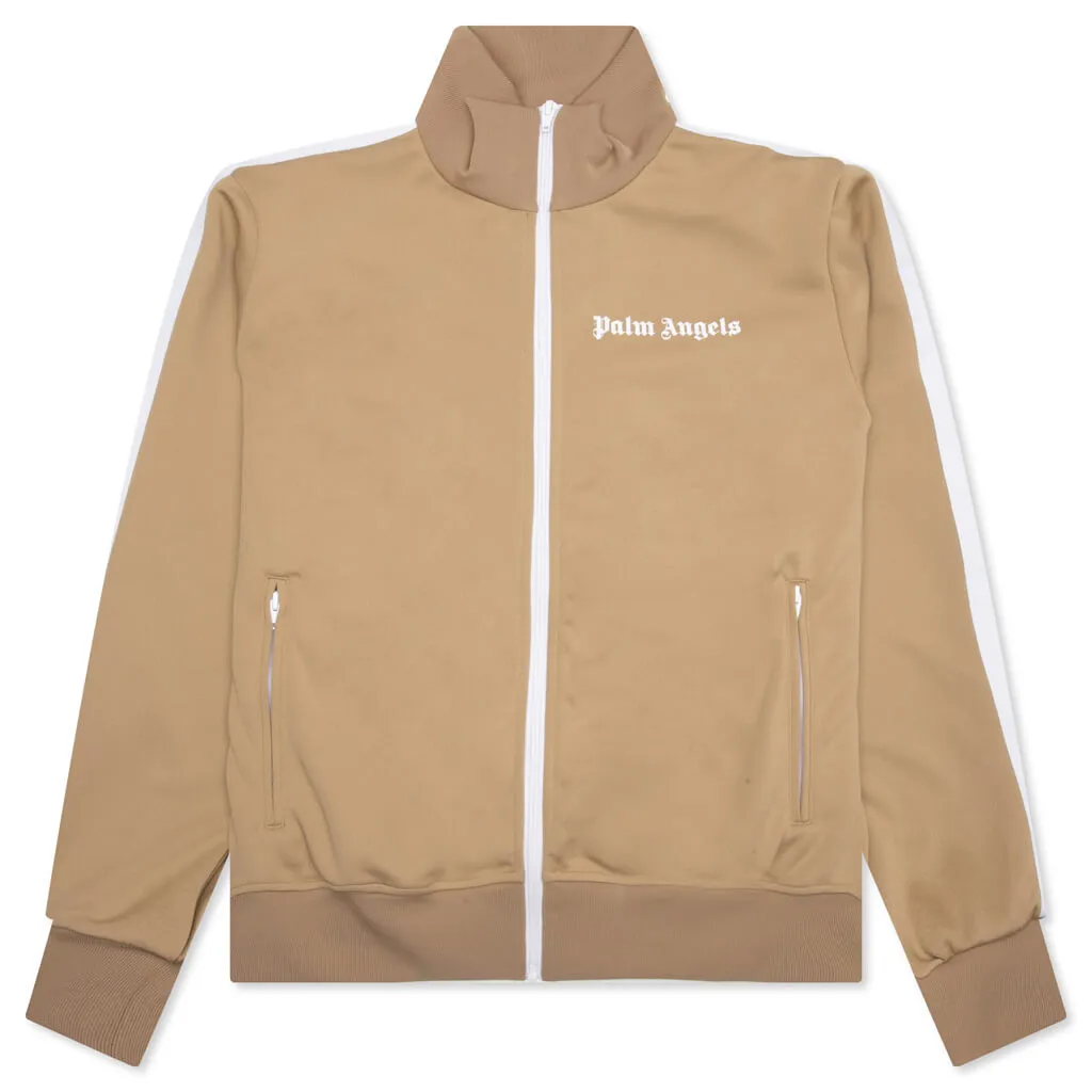 Classic Track Jacket - Beige/White