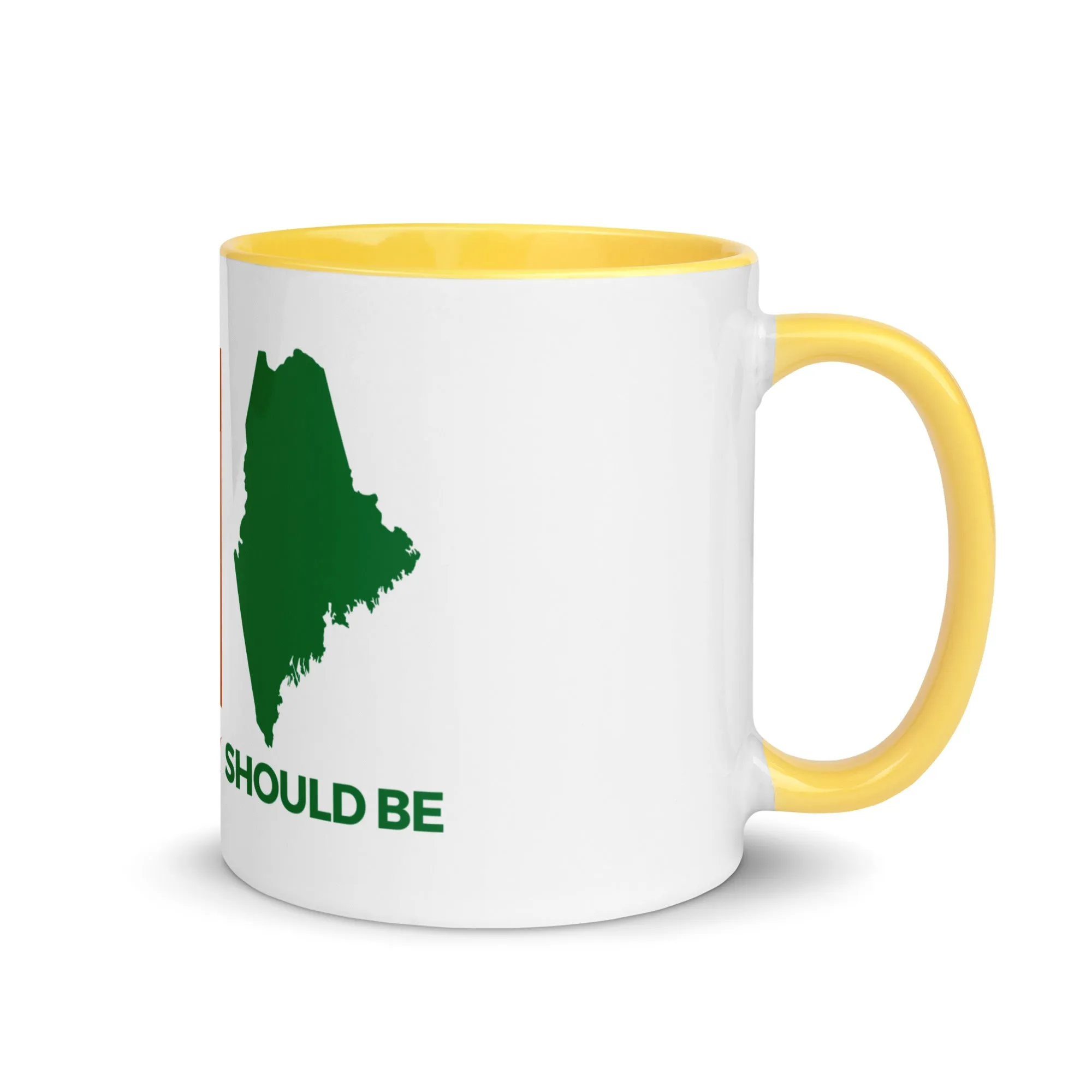 Coastal Maine Cannabis Inspired Mug with Color Inside