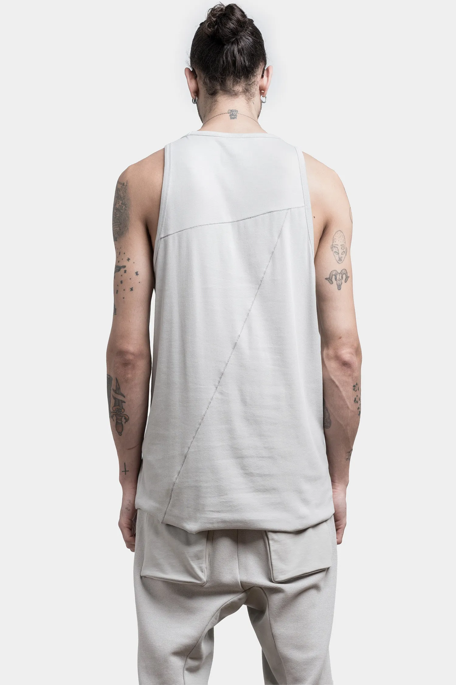 Cotton tank top, Silver