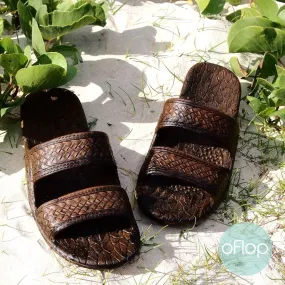 Dark Brown Jandals ® -- Pali Hawaii Hawaiian Jesus Sandals