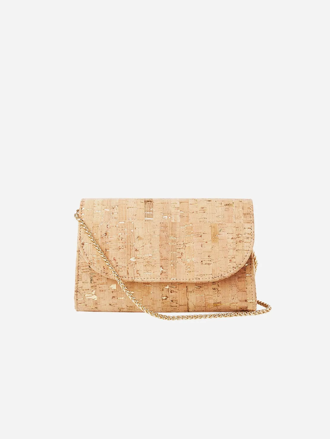 Didi Cork Vegan Mini Clutch | Gold Speckled