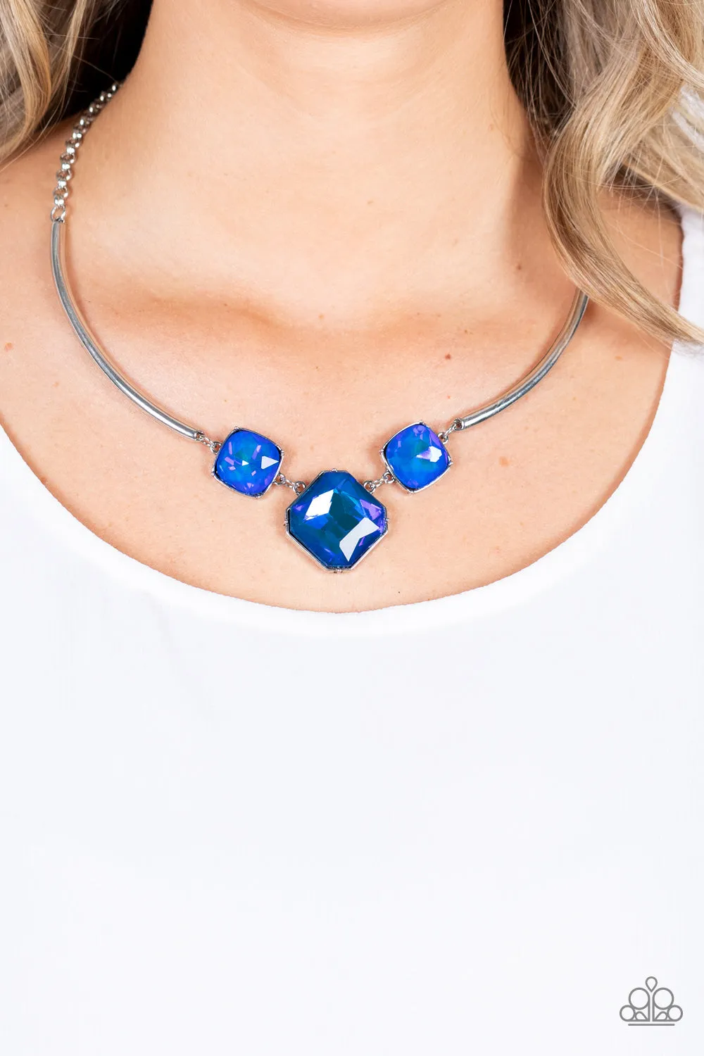 Divine IRIDESCENCE - Blue Necklace