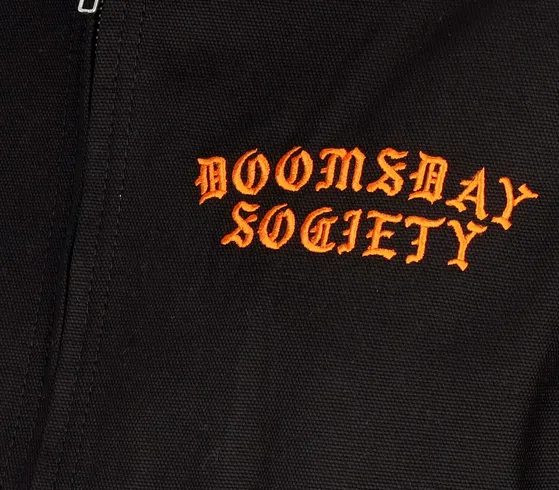 Doomsday Unisex jacket with embroidered graphics Ewtua Work black