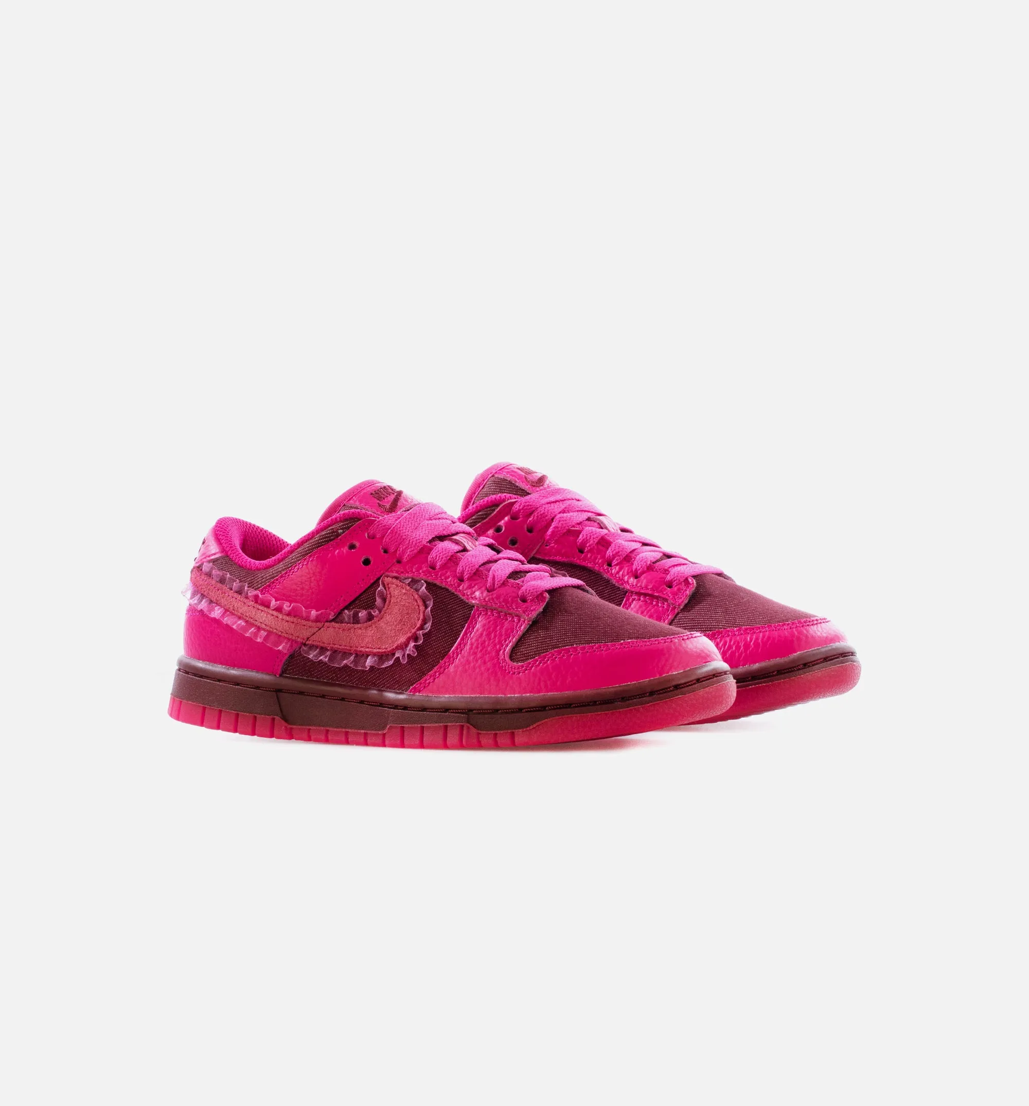 Dunk Low Valentine’s Day Womens Lifestyle Shoes -  Team Red/Pink Prime Limit One Per Customer