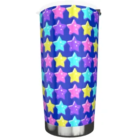 Electric Star Wave Navy Blue Tumbler 20oz