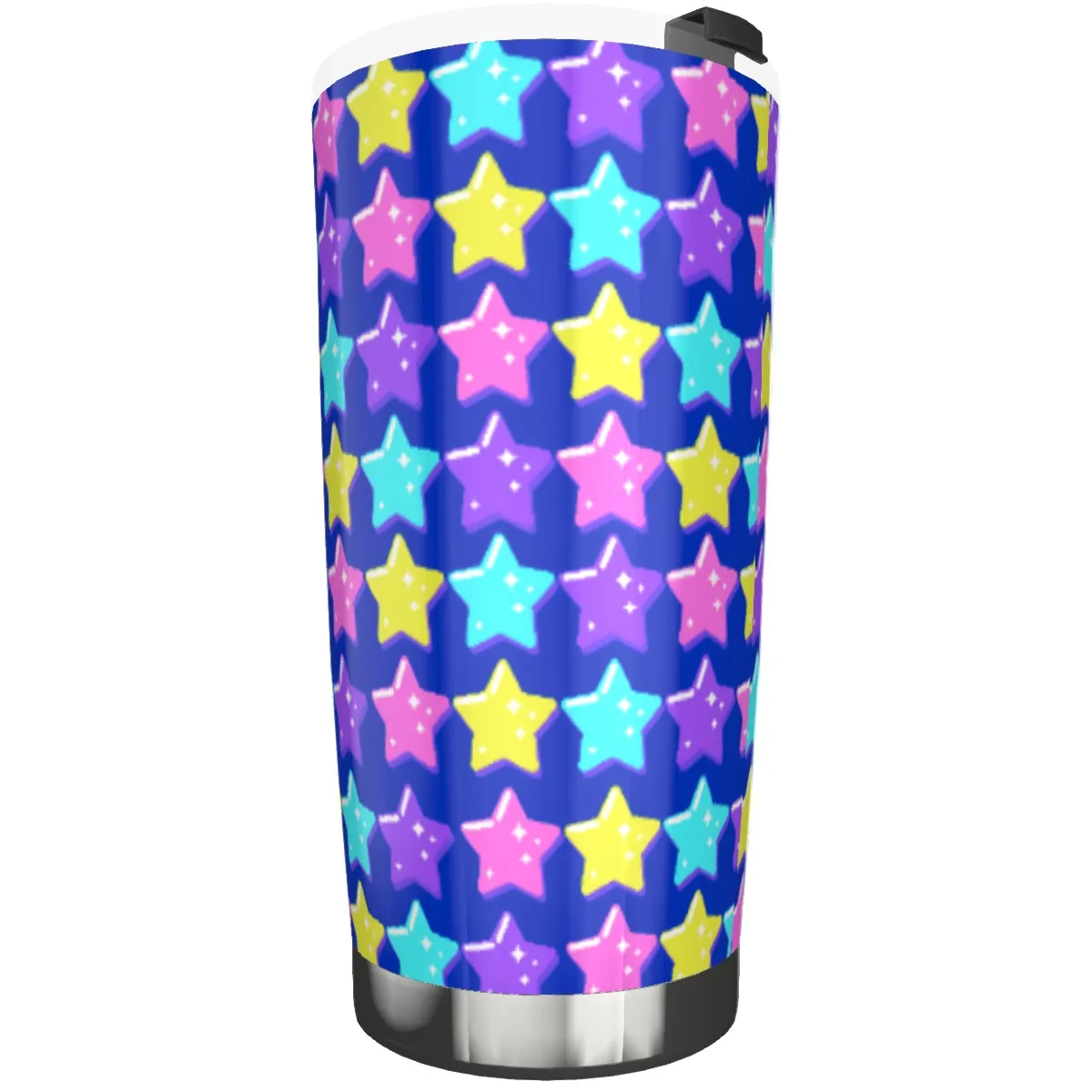 Electric Star Wave Navy Blue Tumbler 20oz